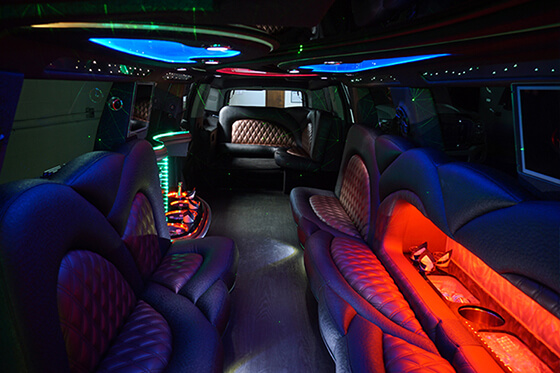 lights inside limo