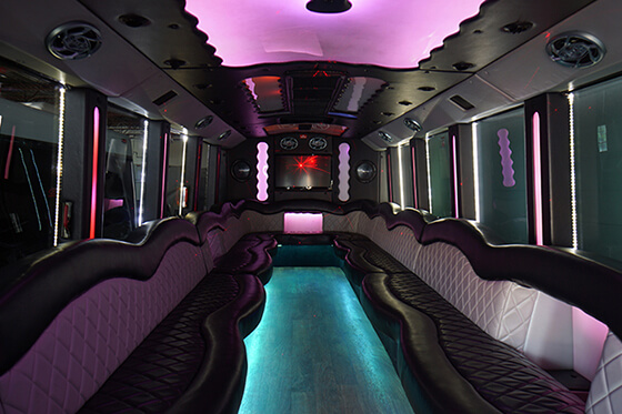 inside of big bus