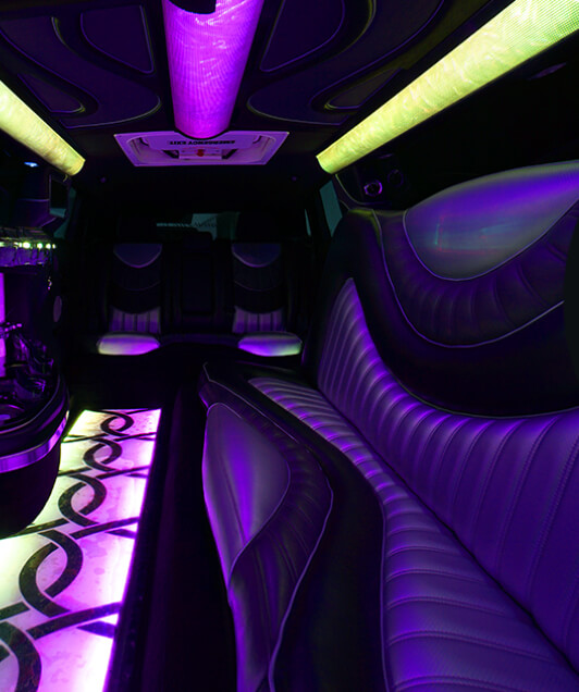 range rover limo with disco floor