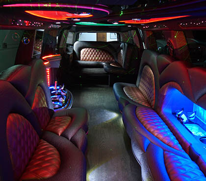 escalade limo interior